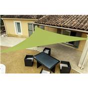 Voile d'ombrage triangulaire vert 160g/m2 dim.5x5x5m