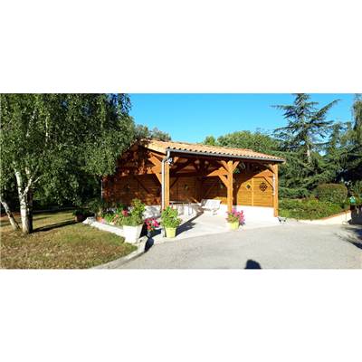 Abri Deux Pentes Faitage Décalé, Bois DOUGLAS
