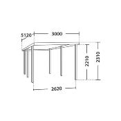 Carport HENRI, en Pin Sylvestre traité autoclave vert certifié FSC