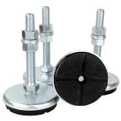 Lot Pieds anti-vibration Diamètre 98 Galva M16