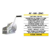 Treuil manuel 800 Kg frein automatique zinc AY-800-ZINC
