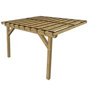 Pergola Adossée Bois Douglas France Carport Auvent terrasse 400x350cm H 250cm
