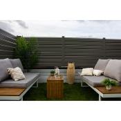 Kit clôture PVC couleur quartz