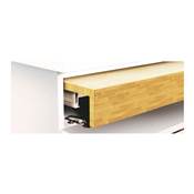 Coulisses table extensible relevable Oplà  Top alu. Acier inox anodisé