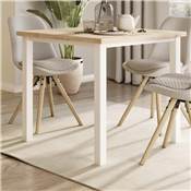 Pieds carrés cadre table 50x50mm 750x750mm Acier blanc