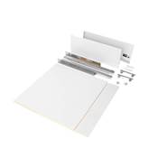 Kit tiroirs cuisine salle bains Vertex haut. 178mm panneaux inclus mod. 600mm blanc