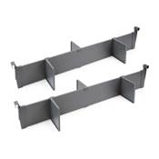 Kit d'accessoires séparation intérieurs tiroirs larg. 900mm alu. plastique Anthracite