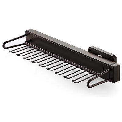 Porte cravates latéral extractible Moka plastique alu. moka