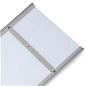 Miroir extractible intérieur darmoire alu. Acier plastique Verre