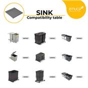 Protecteurs fond de meuble Sink M100 967x580mm ép. la planchet 16mm découpable Anthracite