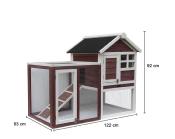 Poulailler standard bicolore bi-corps 0,76 m2