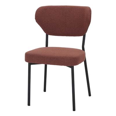 Lot 2 chaises tapissées style mid century argile