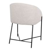 Lot 2 chaises tapissées style contemporain pierre