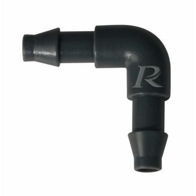 Coude cannelé pour tuyau diamètre 6mm par 10