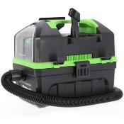Aspirateur eau et poussiere 10l à batterie avec batterie 2amp et chargeur