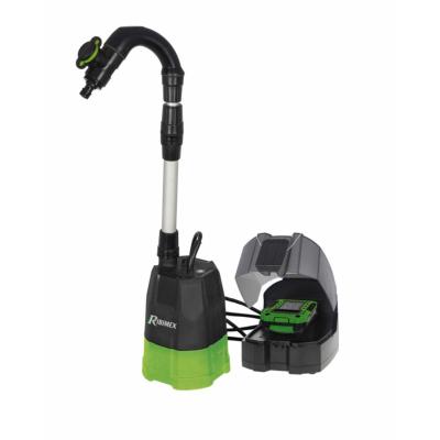 Pompe à eau immergée spécial vide-fût R-BAT20 20V batterie 2 Amp et câble de charge