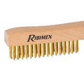 Brosse métallique manuelle manche bois avec poignée