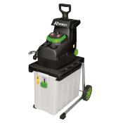 Broyeur de végétaux électrique 2800 w bac 60 litres