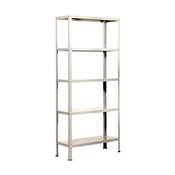 Étagère en métal  5 étagères charge 100 kgs dim.1802x1100x310mm à visser