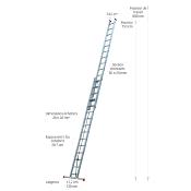 Échelle coulissante 2 plans 7.45 m