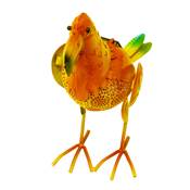 Perroquet orange solaire décoration jardin 1 led couleur hauteur 25cm