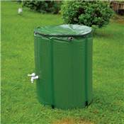 Récuperateur d'eau de pluie cuve 1000 litres avec robinet hauteur 98cm à monter vert
