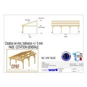 Abri Une Pente Adossé, Bois DOUGLAS Français