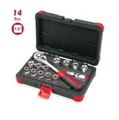 Coffret à douilles bi-hexagonales 14 pièces