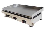 Plancha gaz avec plaque de cuisson en acier réctifié et polie 12.6kw 800x400x240mm
