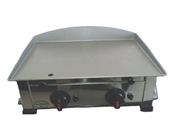 Plancha gaz avec plaque de cuisson décapée 6.4kw 612x445x274mm