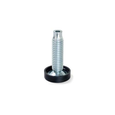 Lot 20 pieds nivellement meubles réglage interne M10 diam. 23mm haut. 46mm Acier plastique