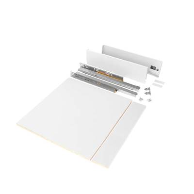 Kit tiroirs cuisine salle bains Vertex haut. 93mm panneaux inclus mod. 600mm blanc