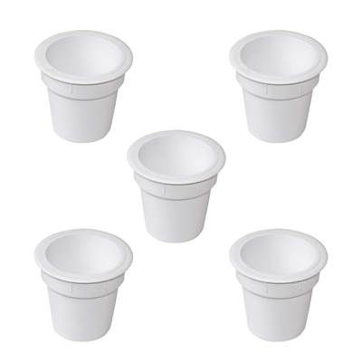 Accessoire porte-objets Pot plastique blanc plastique