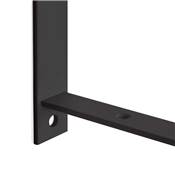 Jeu supports étagères bois Shelf forme triangulaire Acier noir