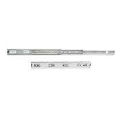Jeu coulisses billes sorties totale supports haut. 45mm long. 600mm Acier Zingué