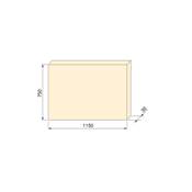 Plateaux table 1150x750 blanc Bois