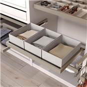 Kit plateau 2 paniers organisation cadre armoires réglable mod. 800mm Gris pierre