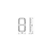 Jeu d'inserts latéraux cintre Sling plastique Blanc
