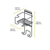 Porte-fer planche repasser Acier Anthracite