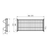 Égouttoir Suprastar acier couleur aluminium pour module de cuisine