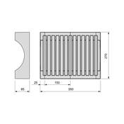 Kit rangement assiettes 13 assiettes maximum plastique Anthracite