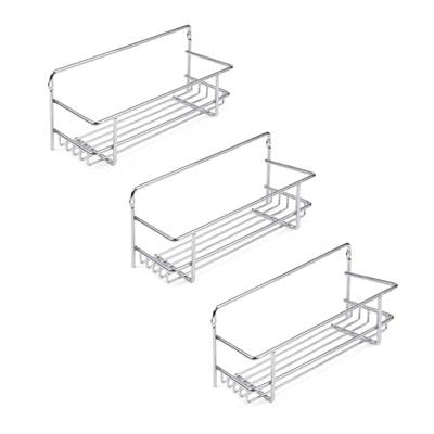 Lot 3 supports épices meubles cuisine Supra Acier Chrome
