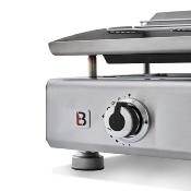 Plancha gaz modèle Silvia II G 3 feux 7,5kw en Inox à poser