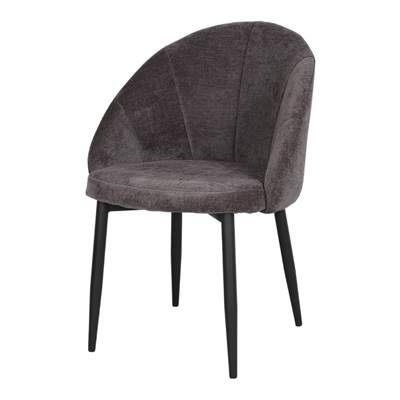 Lot 2 chaises tapissées style mid century gris