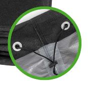 Housse 120gr noire pour chaises rectangulaires 70x70xh110cm