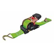 Sangle arrimage automatique  cliquet 50mmx4,5m 1500kgs et crochets