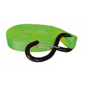 Lot de 4 sangles bagages à cliquet 25mmx5,5m 700kgs avec crochets