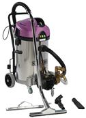 Aspirateur eau et poussières inox à décolmatage et pompe de refoulement 2x1200 w 78 l