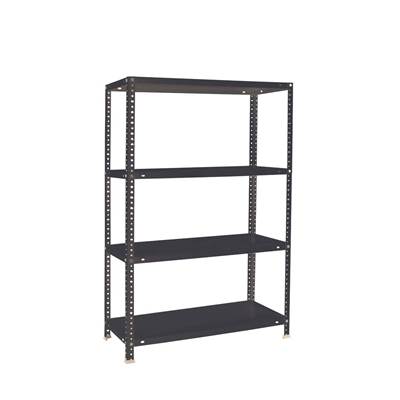 Étagère en métal anthracite 4 étagères charge 100 kgs dim.1500x1000x300mm à visser