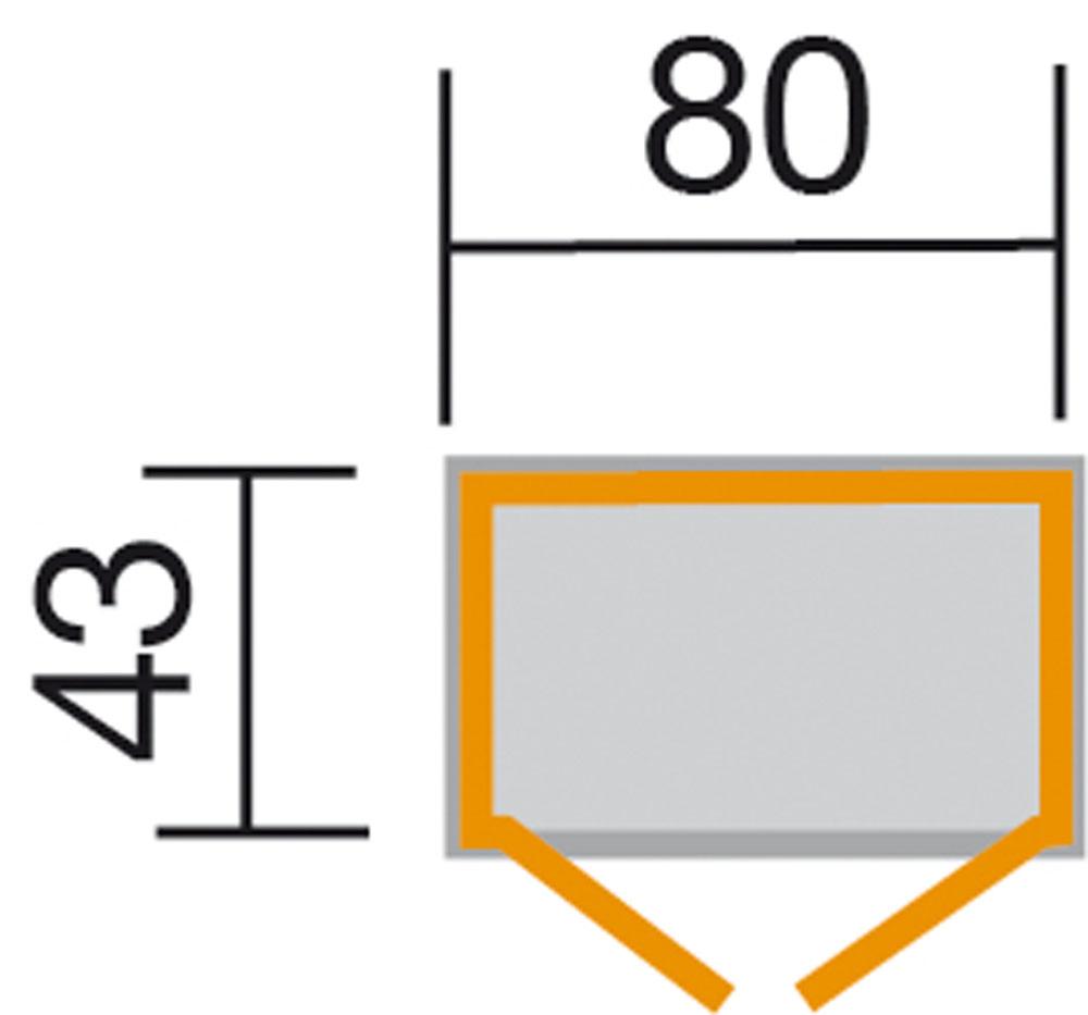 Armario balcón/terraza 195A - 43x80x180 cm - Weka